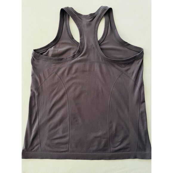 ~ Athleta 1X Momentum Purple Seamless Tank Racerback, removable cups, stretch! - Picture 6 of 13